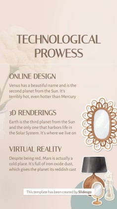 Plantilla de presentación Posts de Instagram con consejos sobre diseño de interiores