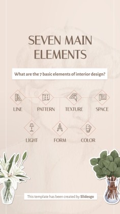 Plantilla de presentación Posts de Instagram con consejos sobre diseño de interiores