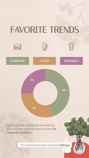 Plantilla de presentación Posts de Instagram con consejos sobre diseño de interiores