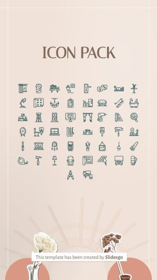 Plantilla de presentación Posts de Instagram con consejos sobre diseño de interiores