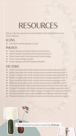 Plantilla de presentación Posts de Instagram con consejos sobre diseño de interiores