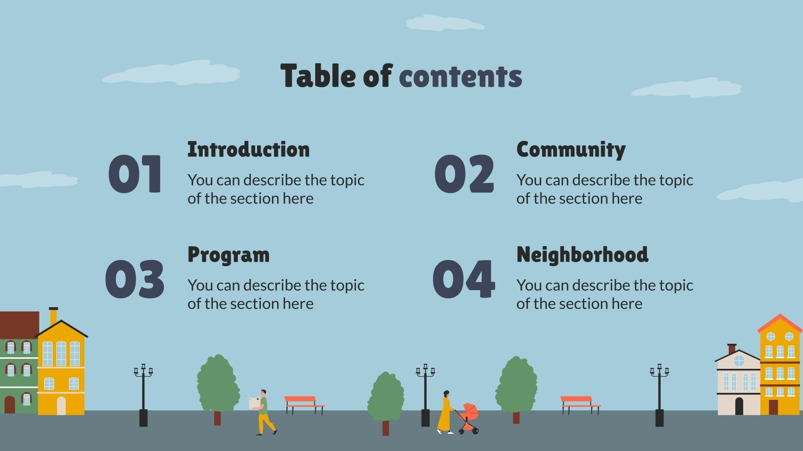 Neighborhood Welfare Program | Google Slides & PowerPoint