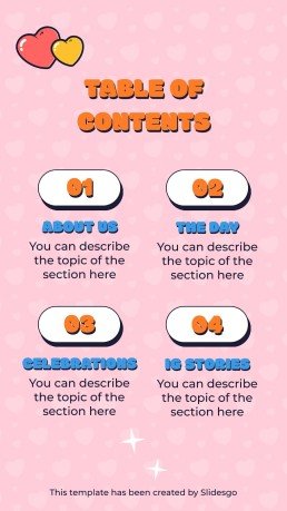 미국의 첫사랑의 날을 기념하는 소셜 미디어 인스타그램 포스트 프레젠테이션 템플릿