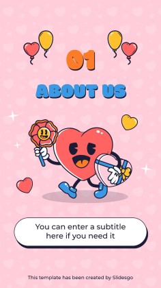 미국의 첫사랑의 날을 기념하는 소셜 미디어 인스타그램 포스트 프레젠테이션 템플릿