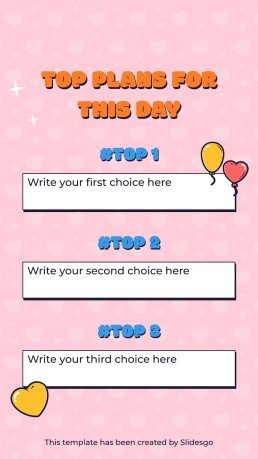 미국의 첫사랑의 날을 기념하는 소셜 미디어 인스타그램 포스트 프레젠테이션 템플릿