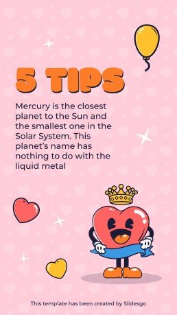 미국의 첫사랑의 날을 기념하는 소셜 미디어 인스타그램 포스트 프레젠테이션 템플릿