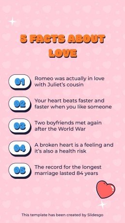 미국의 첫사랑의 날을 기념하는 소셜 미디어 인스타그램 포스트 프레젠테이션 템플릿