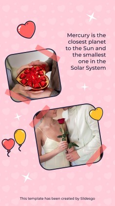 미국의 첫사랑의 날을 기념하는 소셜 미디어 인스타그램 포스트 프레젠테이션 템플릿