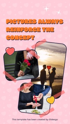 미국의 첫사랑의 날을 기념하는 소셜 미디어 인스타그램 포스트 프레젠테이션 템플릿