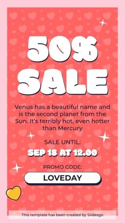 미국의 첫사랑의 날을 기념하는 소셜 미디어 인스타그램 포스트 프레젠테이션 템플릿