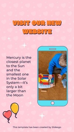 미국의 첫사랑의 날을 기념하는 소셜 미디어 인스타그램 포스트 프레젠테이션 템플릿