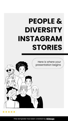 다양성 및 포용성 웹사이트 디자인 프레젠테이션 템플릿