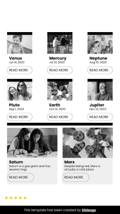 다양성 및 포용성 웹사이트 디자인 프레젠테이션 템플릿