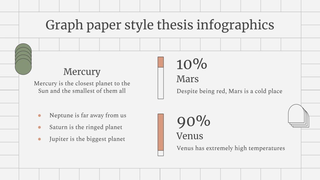 Graph Paper Style Thesis Infographics | Google Slides & PPT