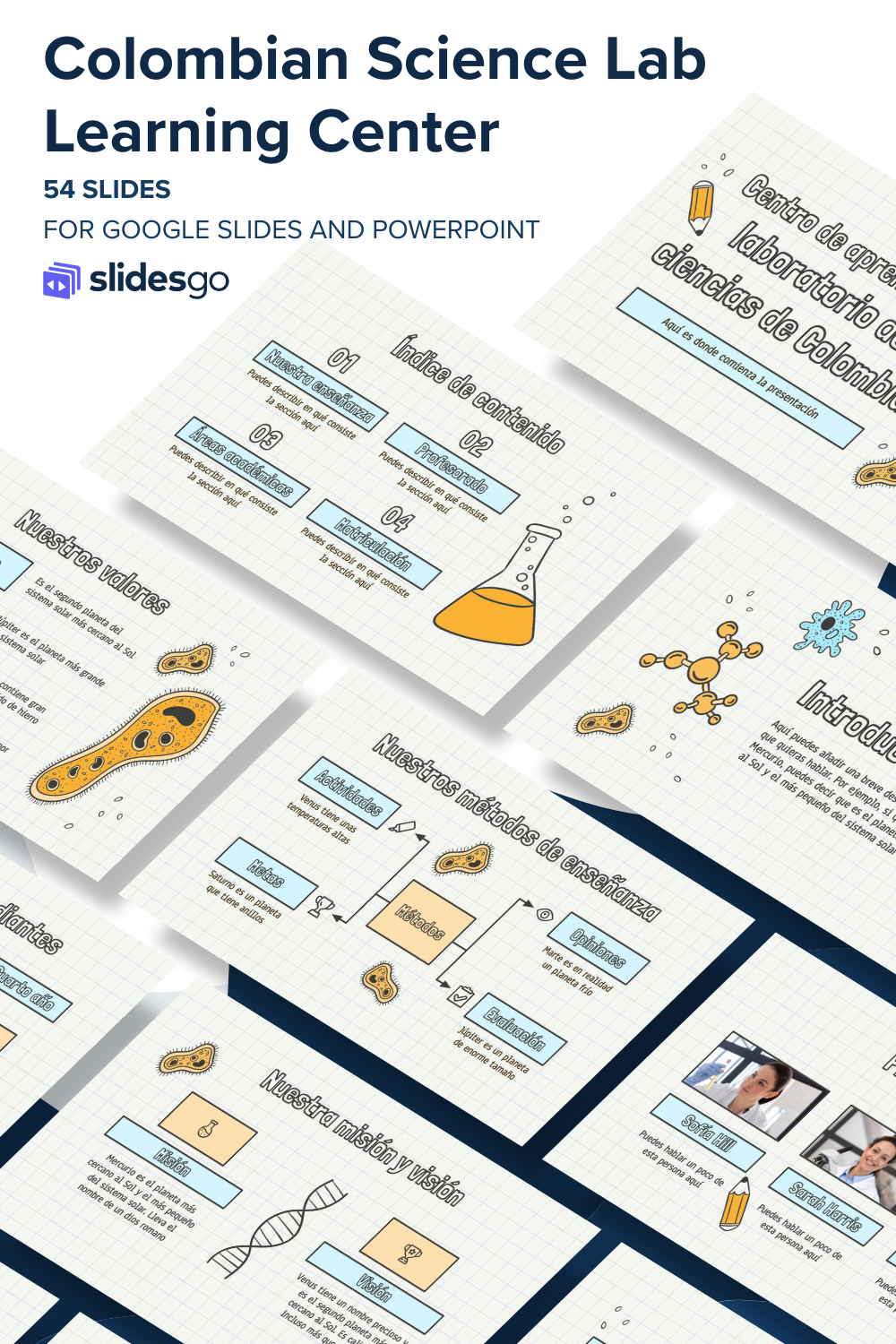 Colombian Science Lab Learning Center Google Slides & PPT