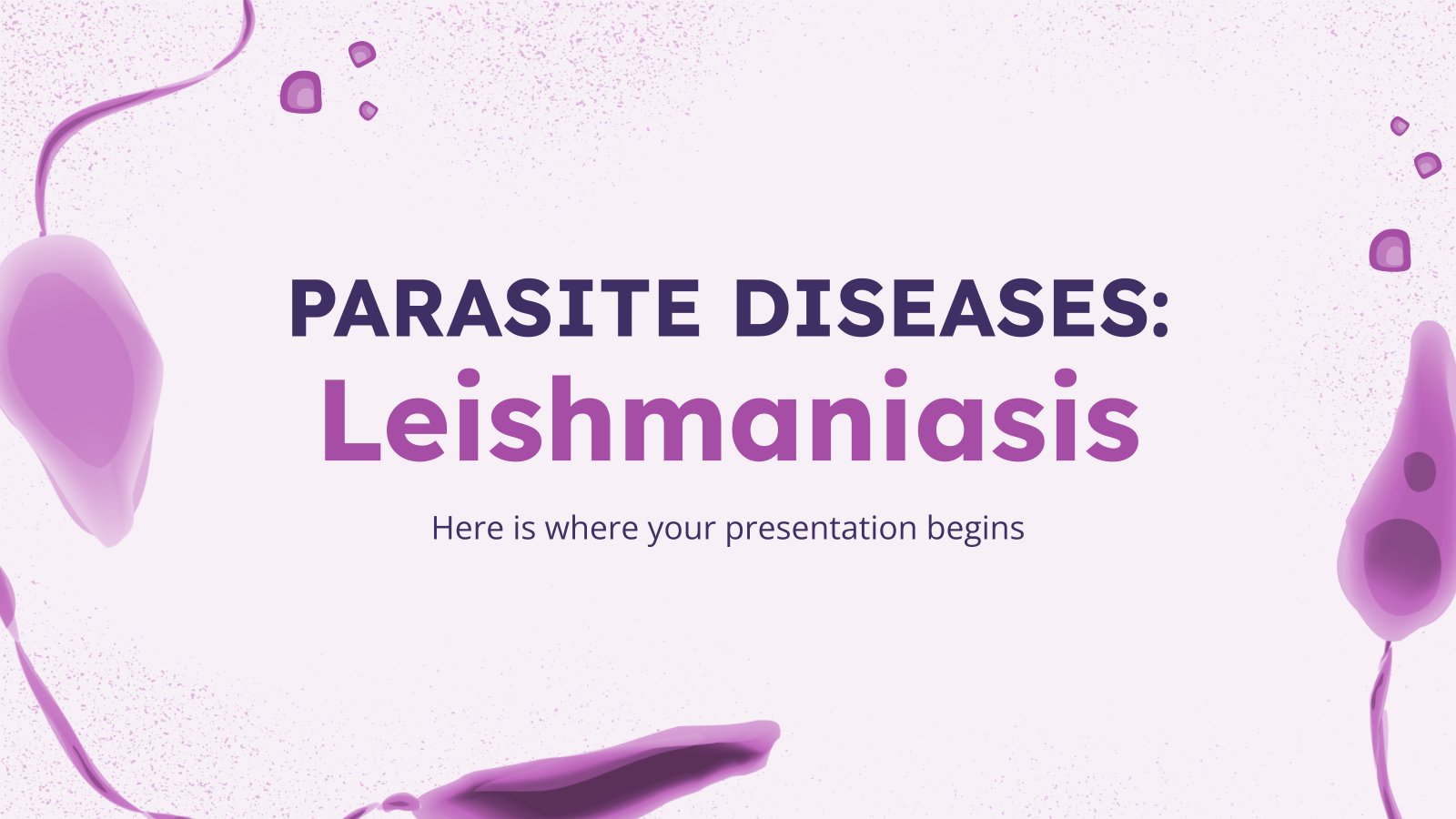 Maladies parasitaires : Leishmaniose Modèles de présentation