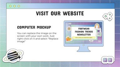 Footwear Fashion Trends Newsletter presentation template 