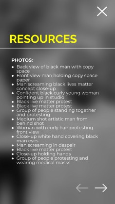 Publications d'Instagram sur le mouvement Black Lives Matter Modèles de présentation