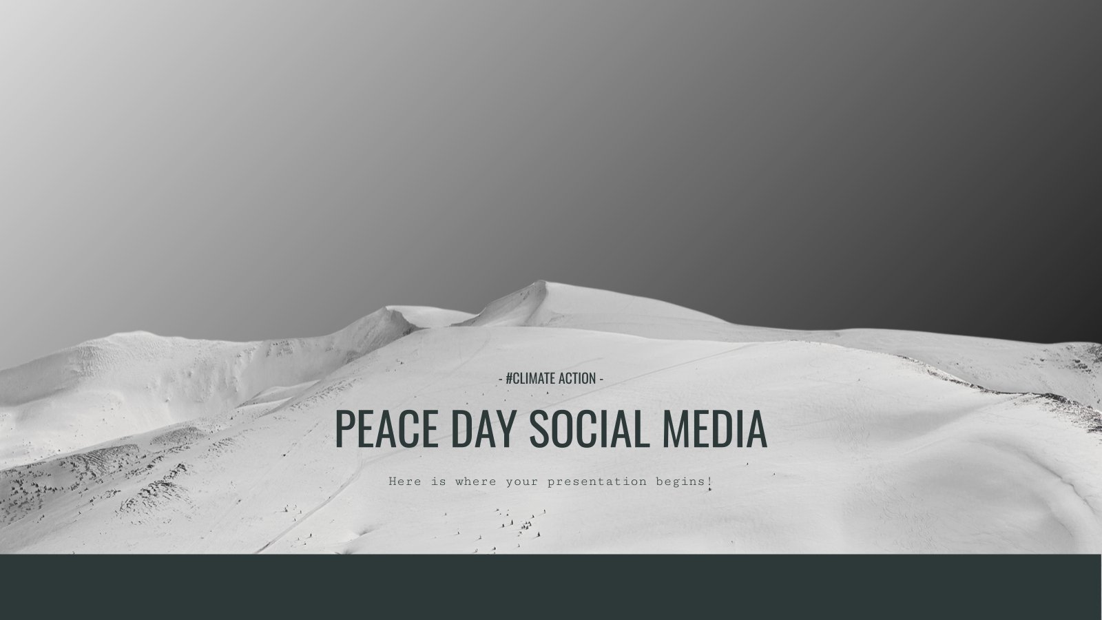 Peace Day Social Media presentation template 