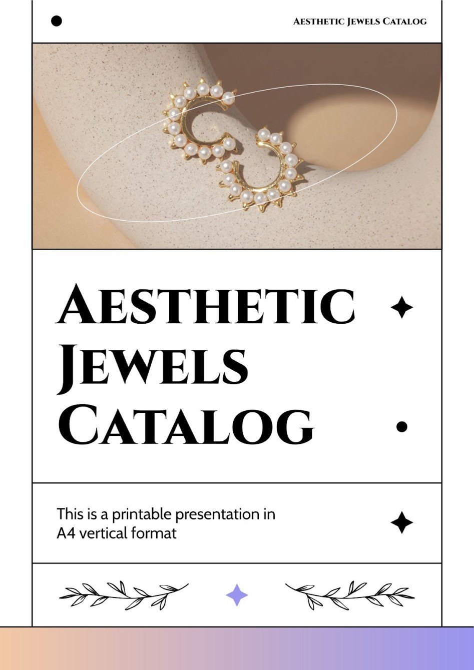 Aesthetic Jewels Catalog Google Slides and PowerPoint