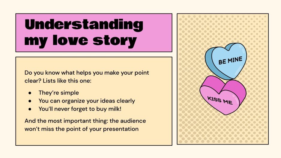 Comic Style Dating Wrapped Google Slides & PowerPoint