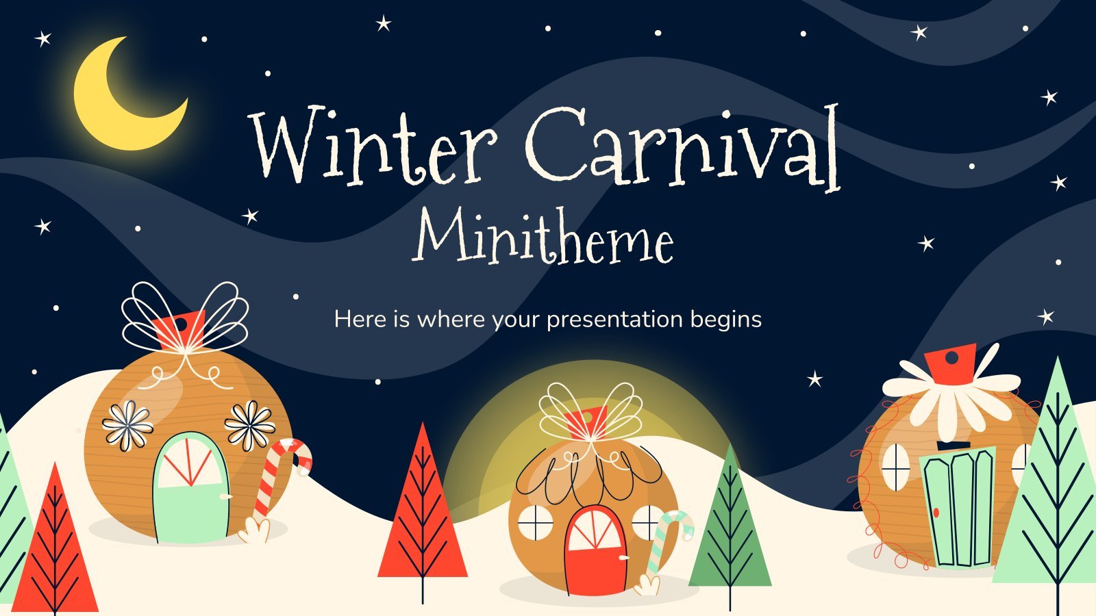 Minithema: Winterkarneval Präsentationsvorlage