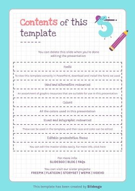 Modelo de apresentação Atividades imprimíveis dos números para pré-escolar