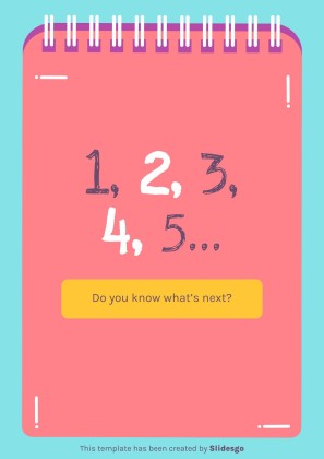 Modelo de apresentação Atividades imprimíveis dos números para pré-escolar