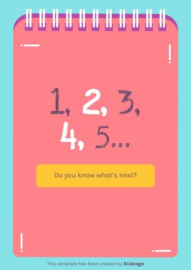Modelo de apresentação Atividades imprimíveis dos números para pré-escolar
