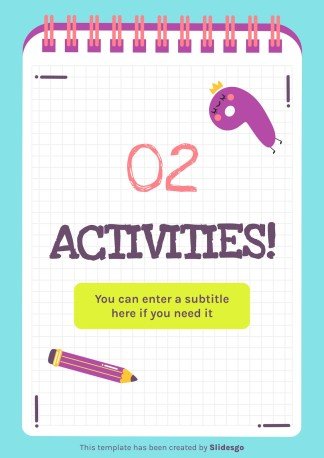 Modelo de apresentação Atividades imprimíveis dos números para pré-escolar