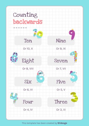 Modelo de apresentação Atividades imprimíveis dos números para pré-escolar