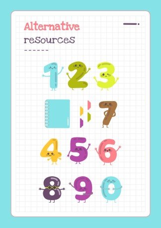 Modelo de apresentação Atividades imprimíveis dos números para pré-escolar