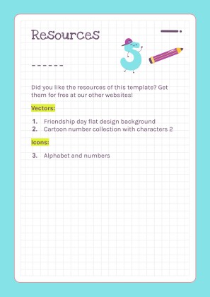 Modelo de apresentação Atividades imprimíveis dos números para pré-escolar