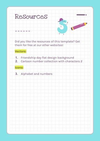 Modelo de apresentação Atividades imprimíveis dos números para pré-escolar