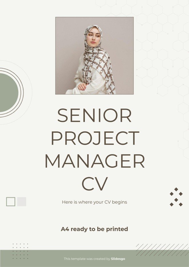 Senior Project Manager CV | Google Slides & PPT