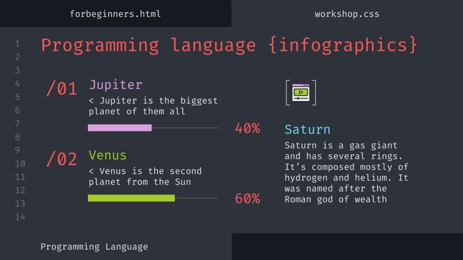 Programming Language Workshop for Beginners Infographics