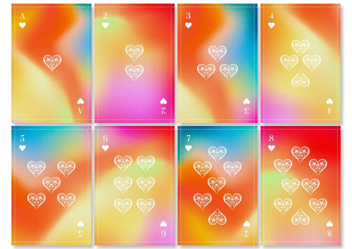 Colorful Printable Deck of Playing Cards Google Slides