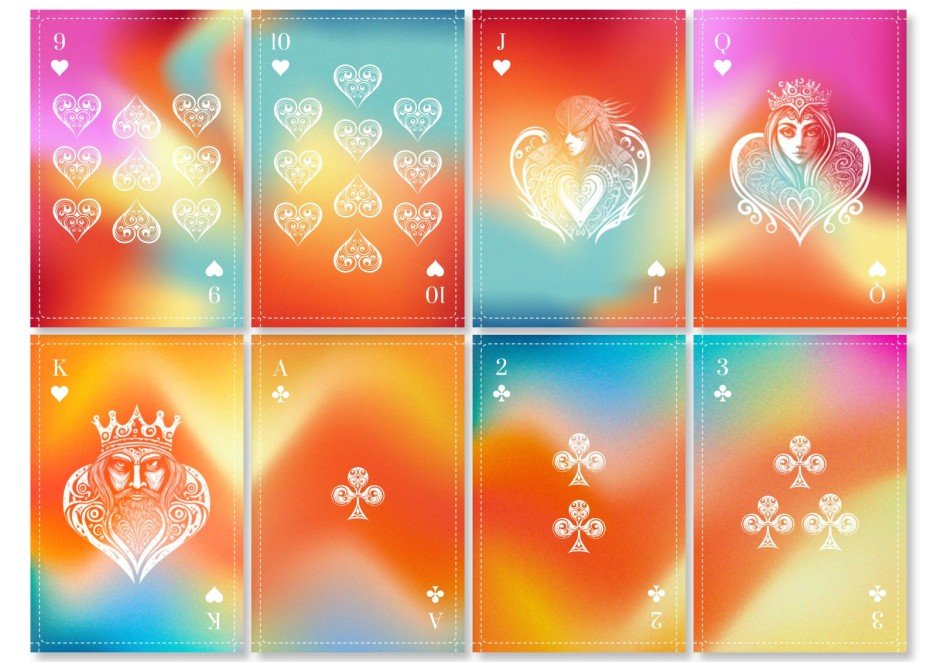 Colorful Printable Deck of Playing Cards Google Slides