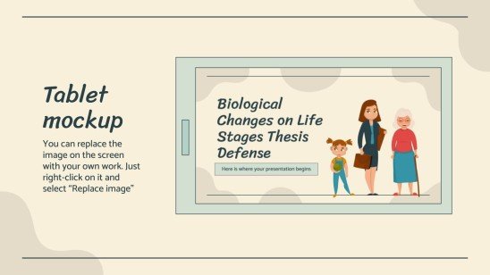 Soutenance de thèse sur les changements biologiques aux étapes de la vie Modèles de présentation