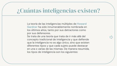 Plantilla de presentación Inteligencias múltiples