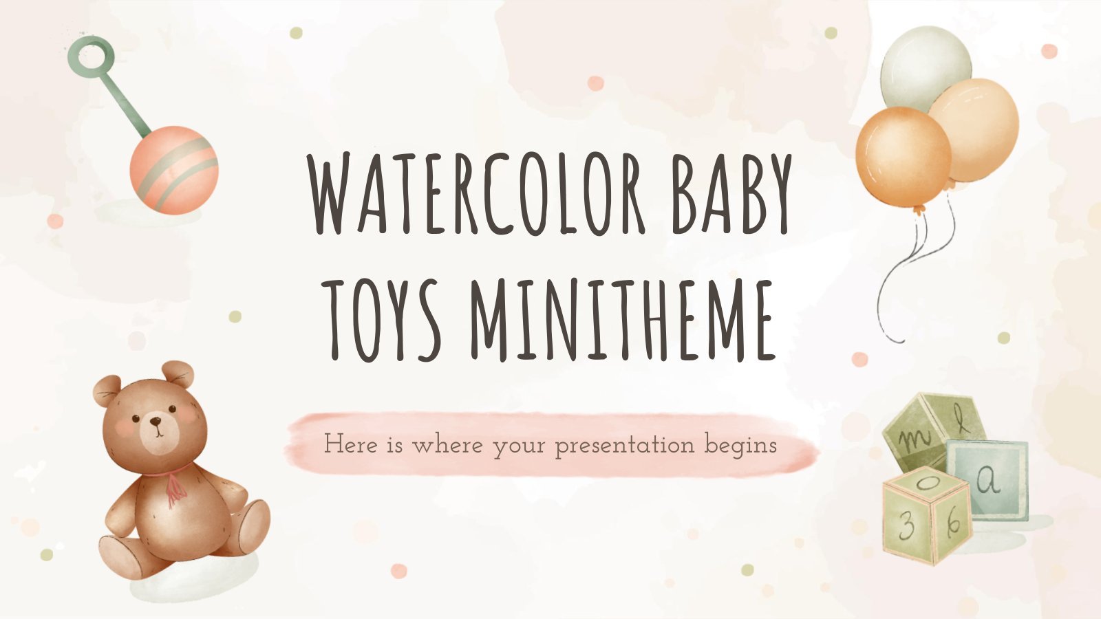 Free baby-themed templates for Google Slides and PPT