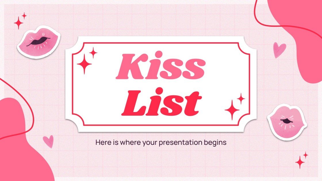 Kiss List Google Slides theme & PowerPoint template