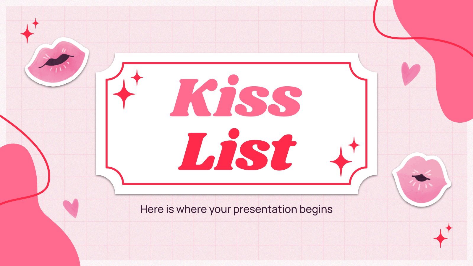 Kiss List Präsentationsvorlage