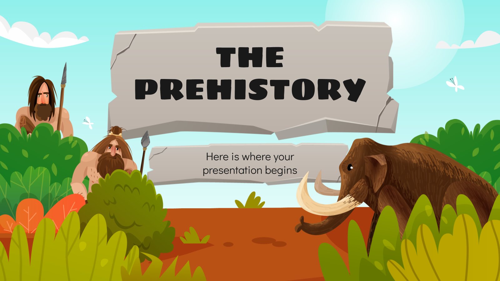 The Prehistory presentation template 