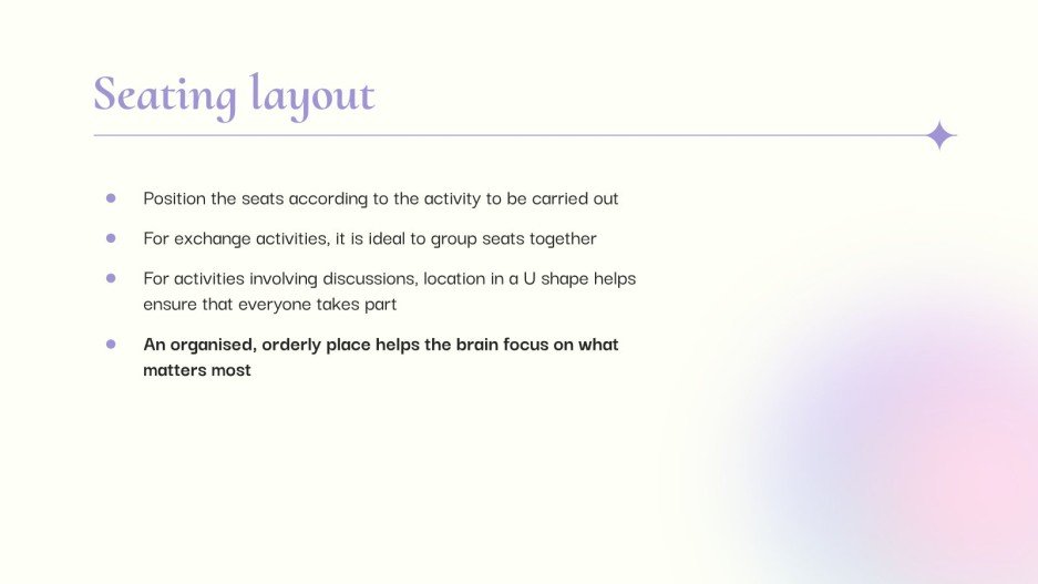 Brain-Compatible Classroom: Physical Environment