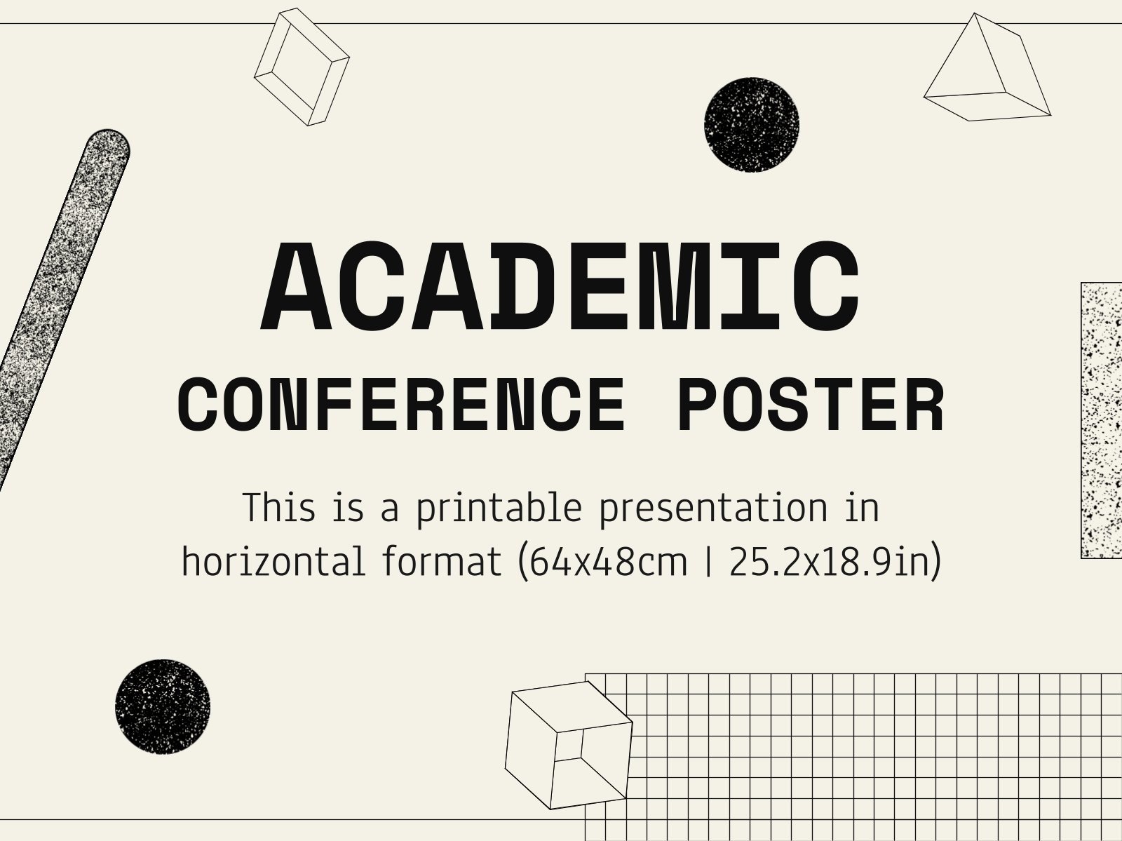 Academic Conference Poster Google Slides & PPT