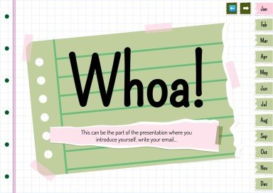 Plantilla de presentación Agenda anual estilo libro de recortes