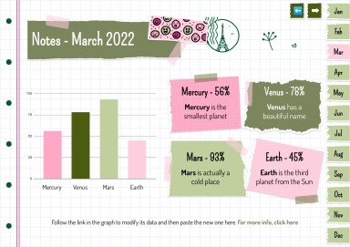 Plantilla de presentación Agenda anual estilo libro de recortes