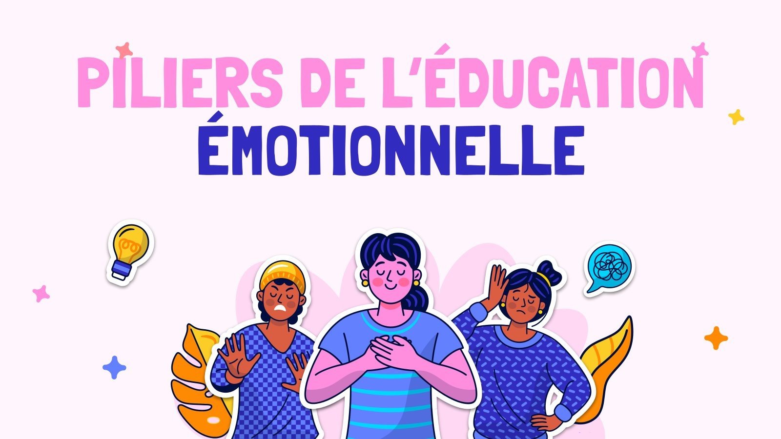 Piliers de l'éducation émotionnelle Modèles de présentation