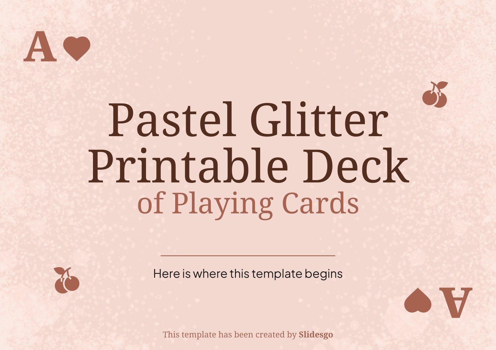 Brutalist Aesthetic Printable Deck of Playing Cards Google Slides and